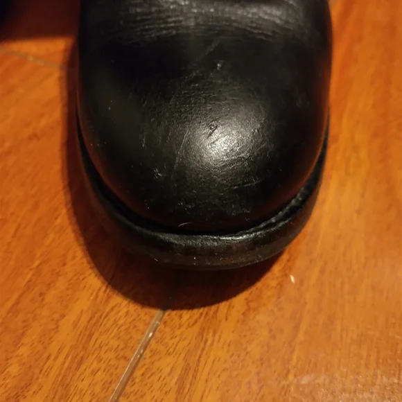 Prada Zipper Leather Boots Black 36